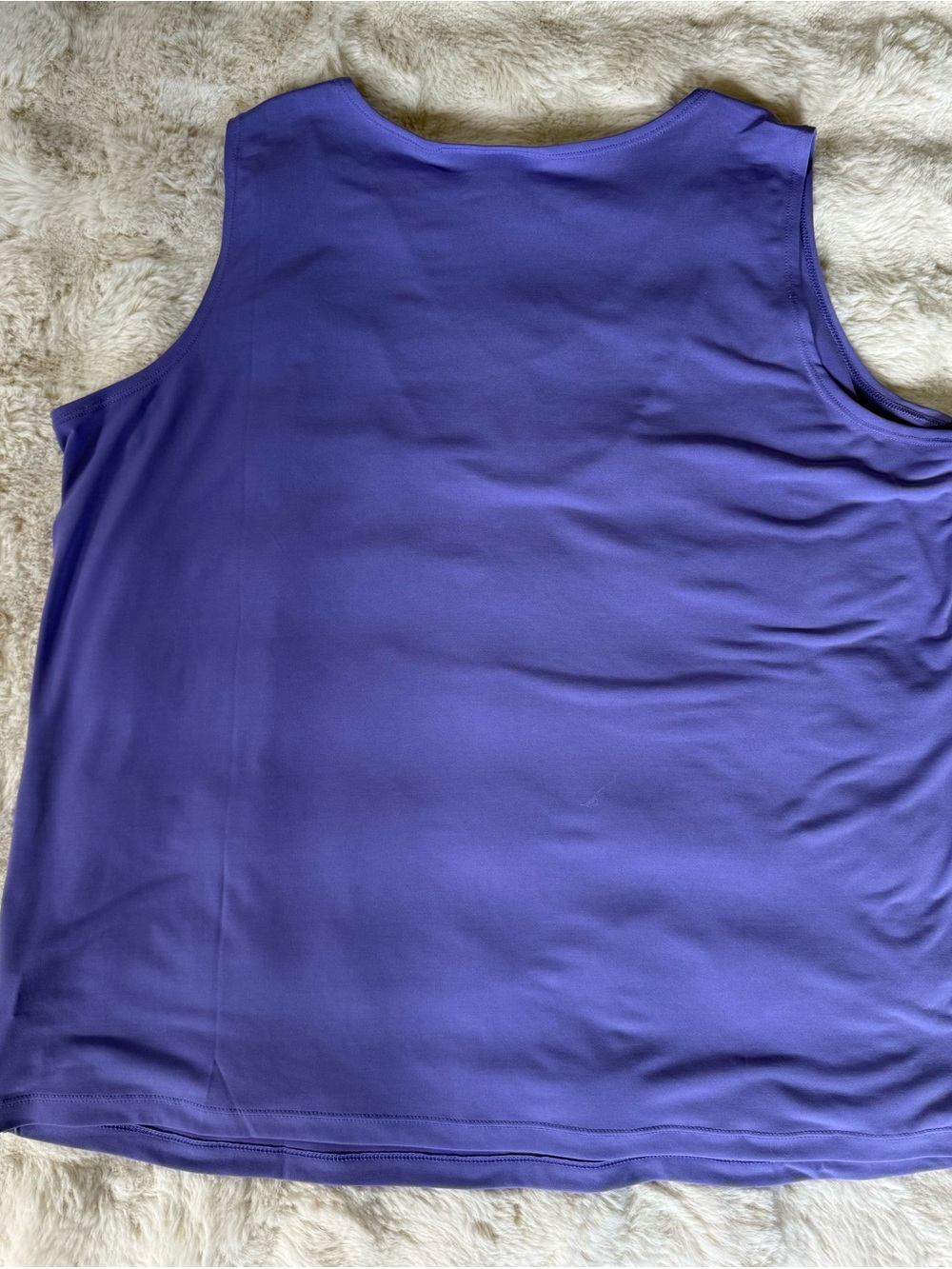 Sleeveless Embellished V-Neck Women's Top - Purple - Picture 7 of 7